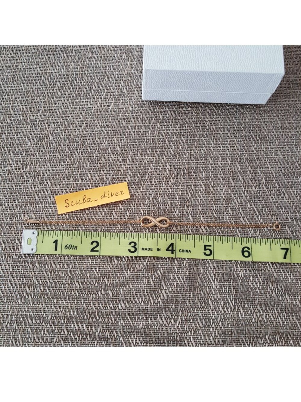 Tiffany & Co. Infinity Chain Bracelet 18K Rose Gold Pink Gold Medium 6.75” - Picture 6 of 7